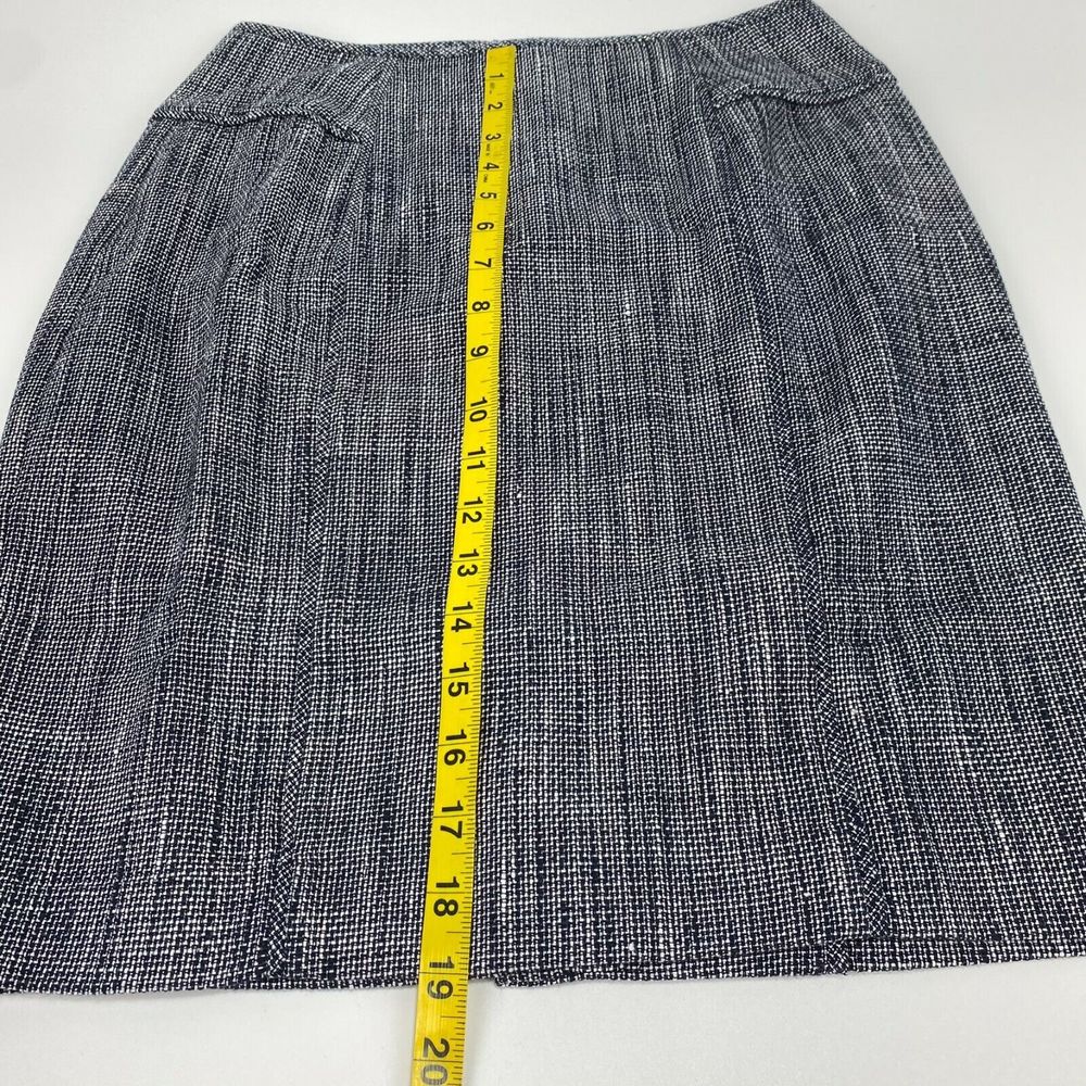 Banana Republic Womens Pencil Midi Skirt Size 0 Straight Pincheck Lined Career - Picture 7 of 11
